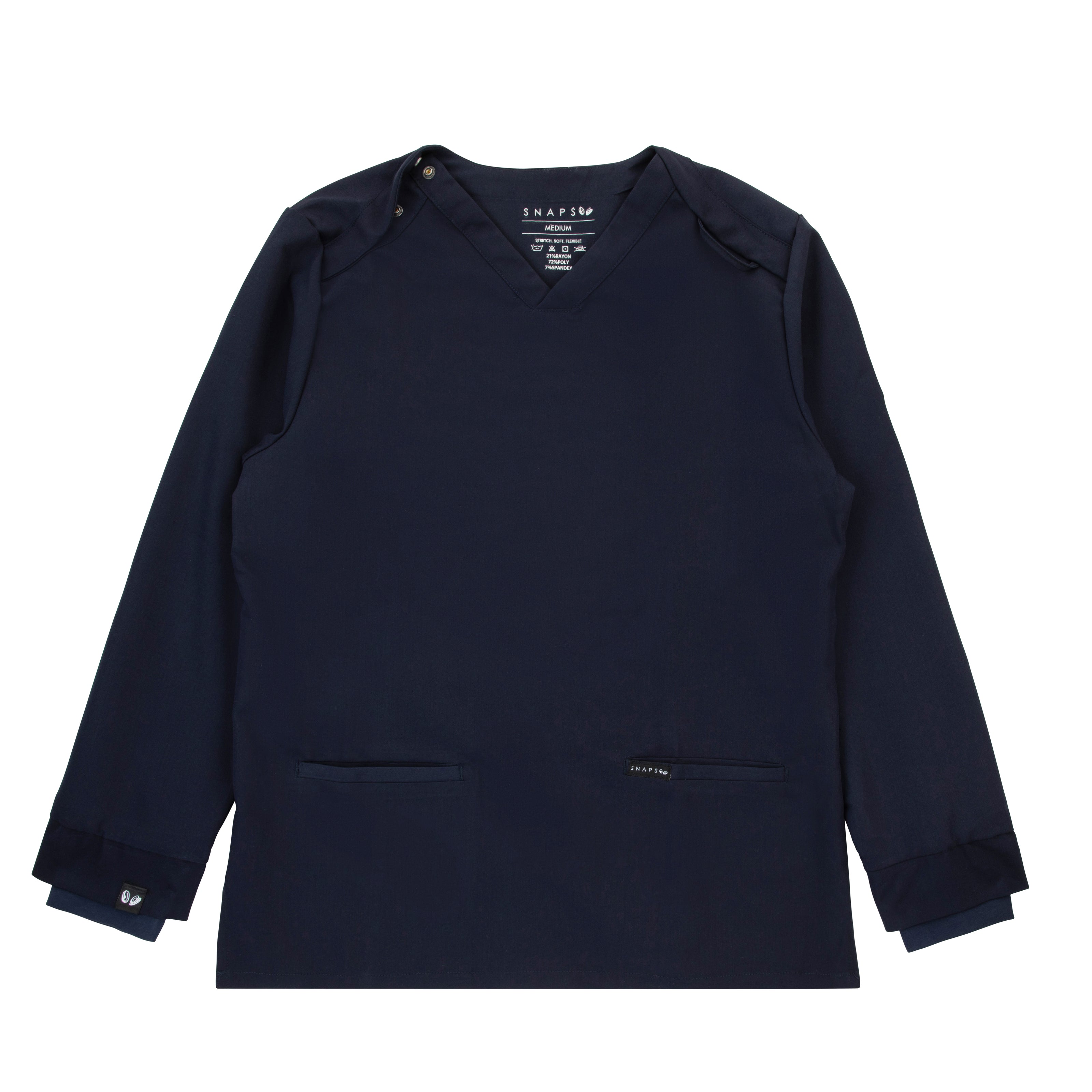 Valery Navy Top Long Sleeve