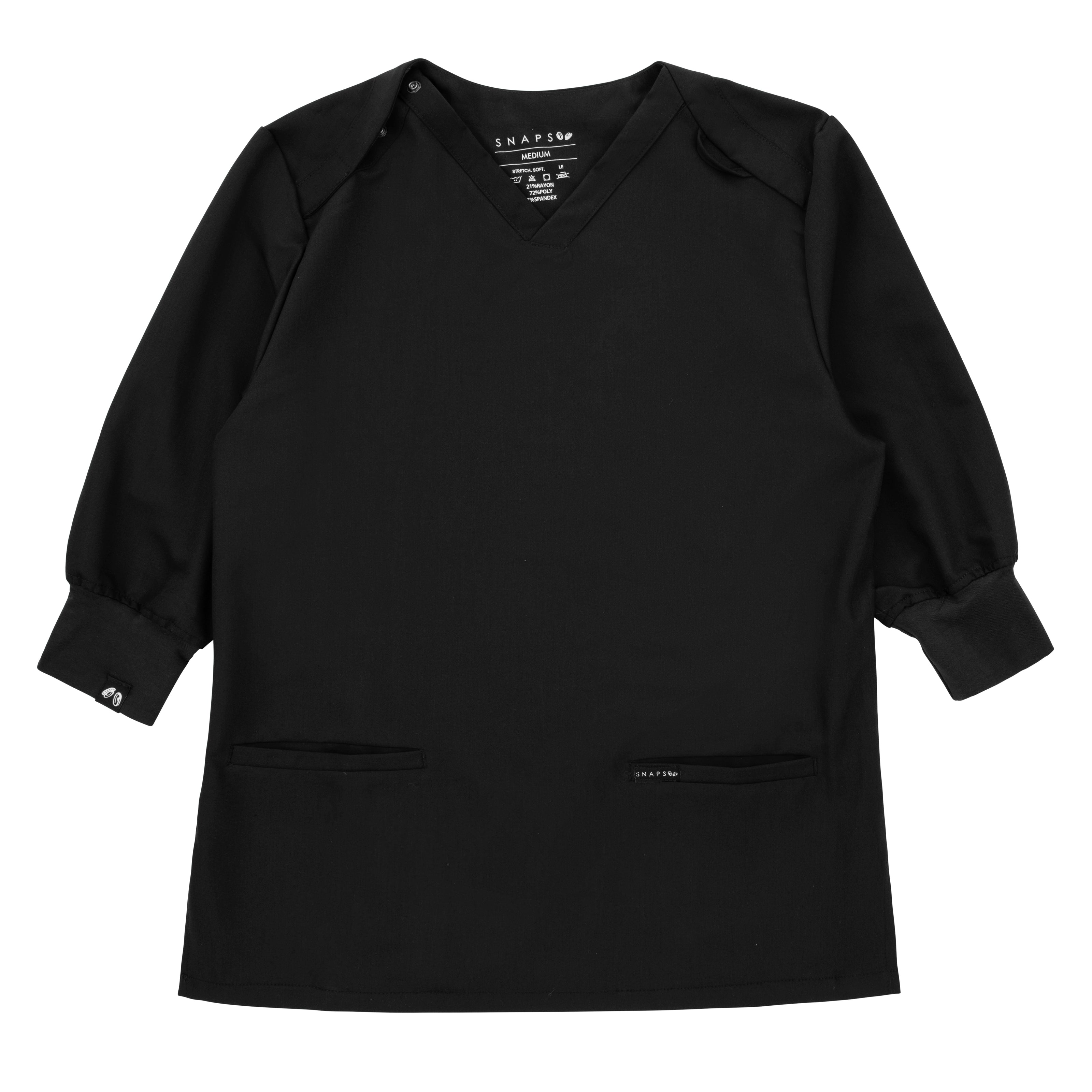Valery Black Top 3/4 Sleeve