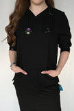Valery Black Top 3/4 Sleeve
